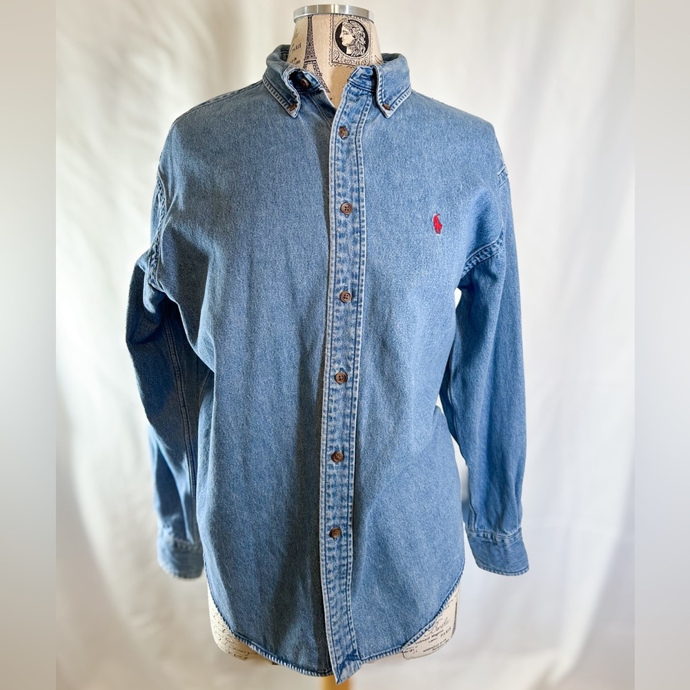 Ralph Lauren Cotton Women’s Denim Style Button Down